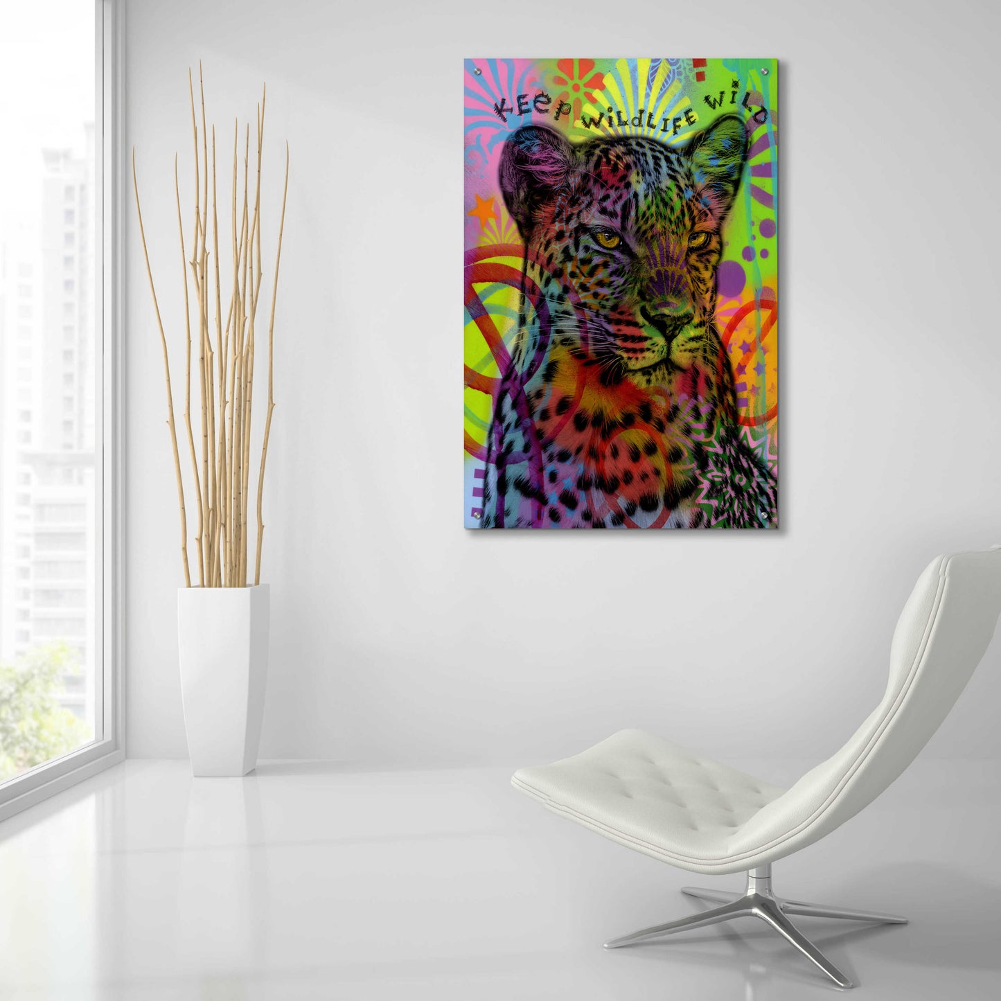 Epic Art 'Keep Wildlife Wild' by Dean Russo, Acrylic Glass Wall Art,24x36