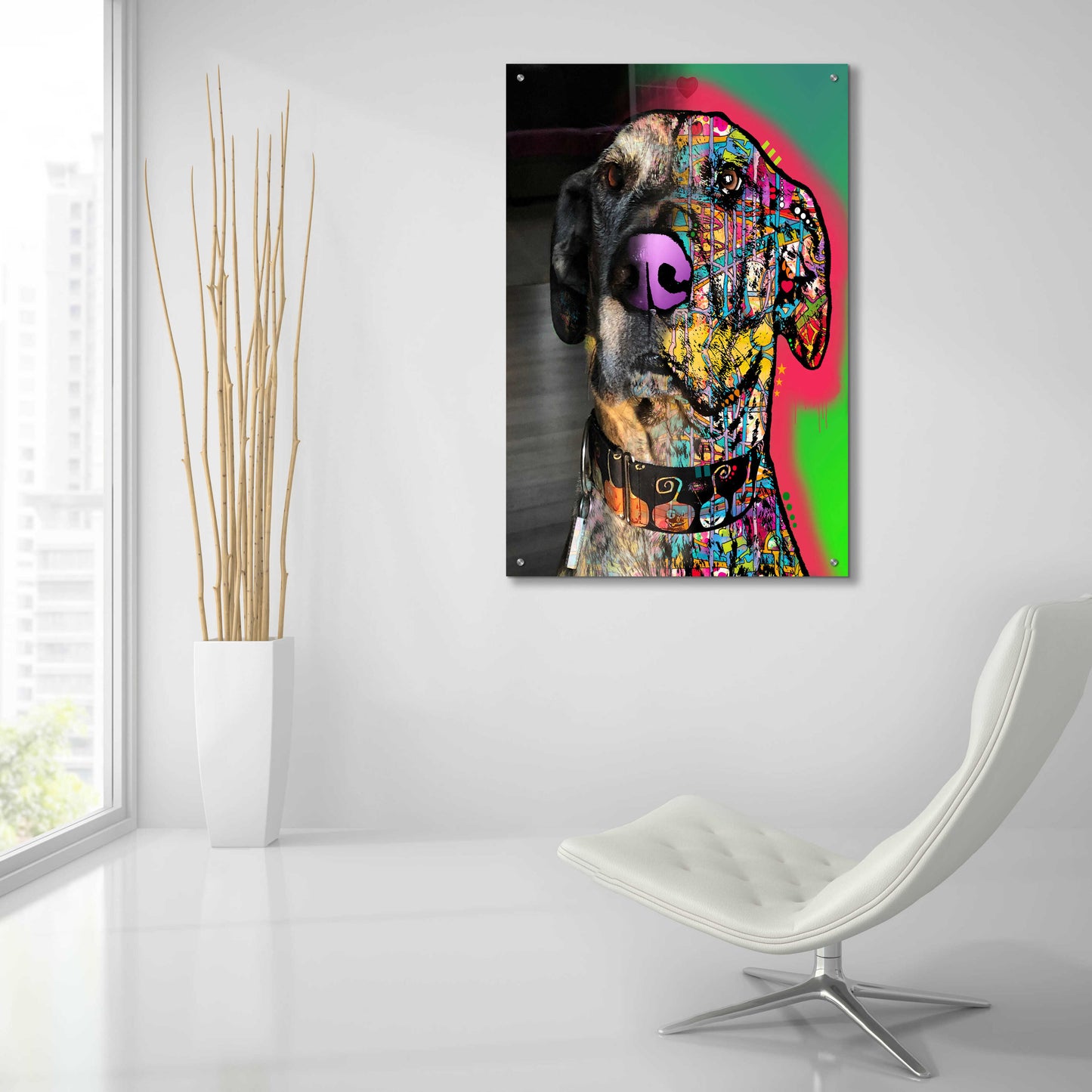 Epic Art 'Michelle King_Miss Priscilla' by Dean Russo, Acrylic Glass Wall Art,24x36