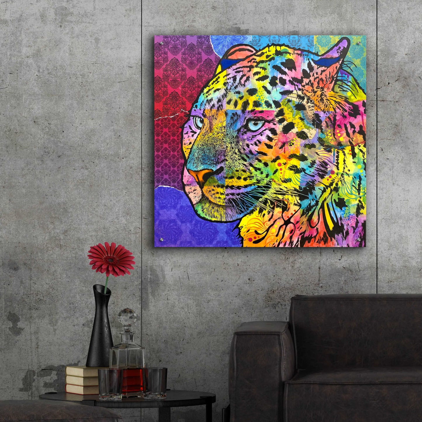 Epic Art 'Chobe' by Dean Russo, Acrylic Glass Wall Art,36x36