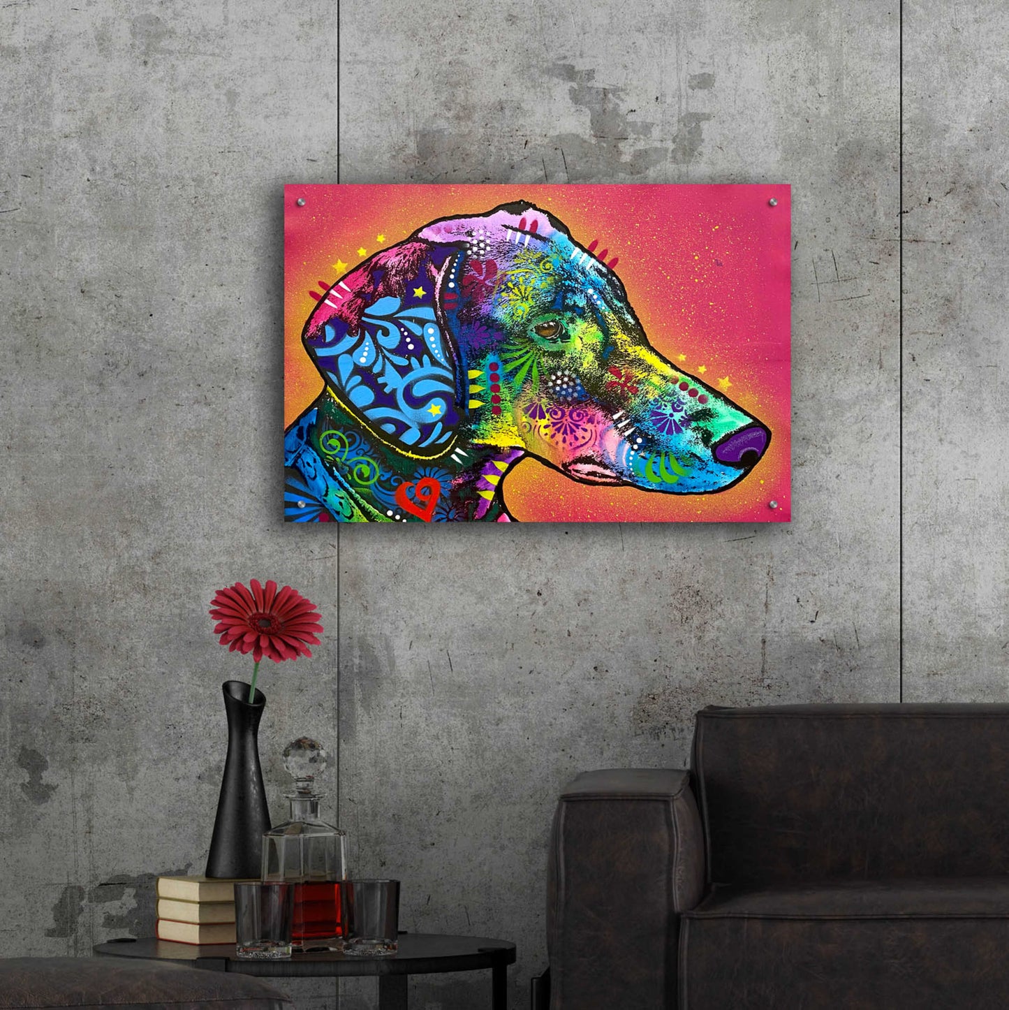 Epic Art 'Watching Your Back' by Dean Russo, Acrylic Glass Wall Art,36x24