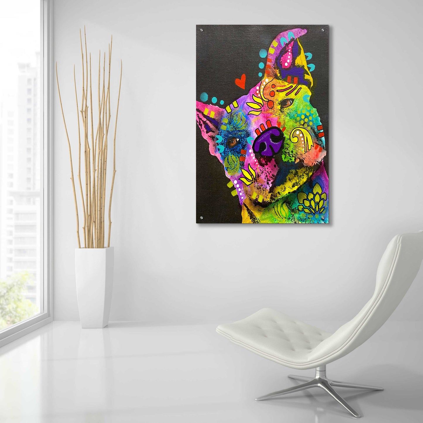 Epic Art 'Sideeye Love' by Dean Russo, Acrylic Glass Wall Art,24x36
