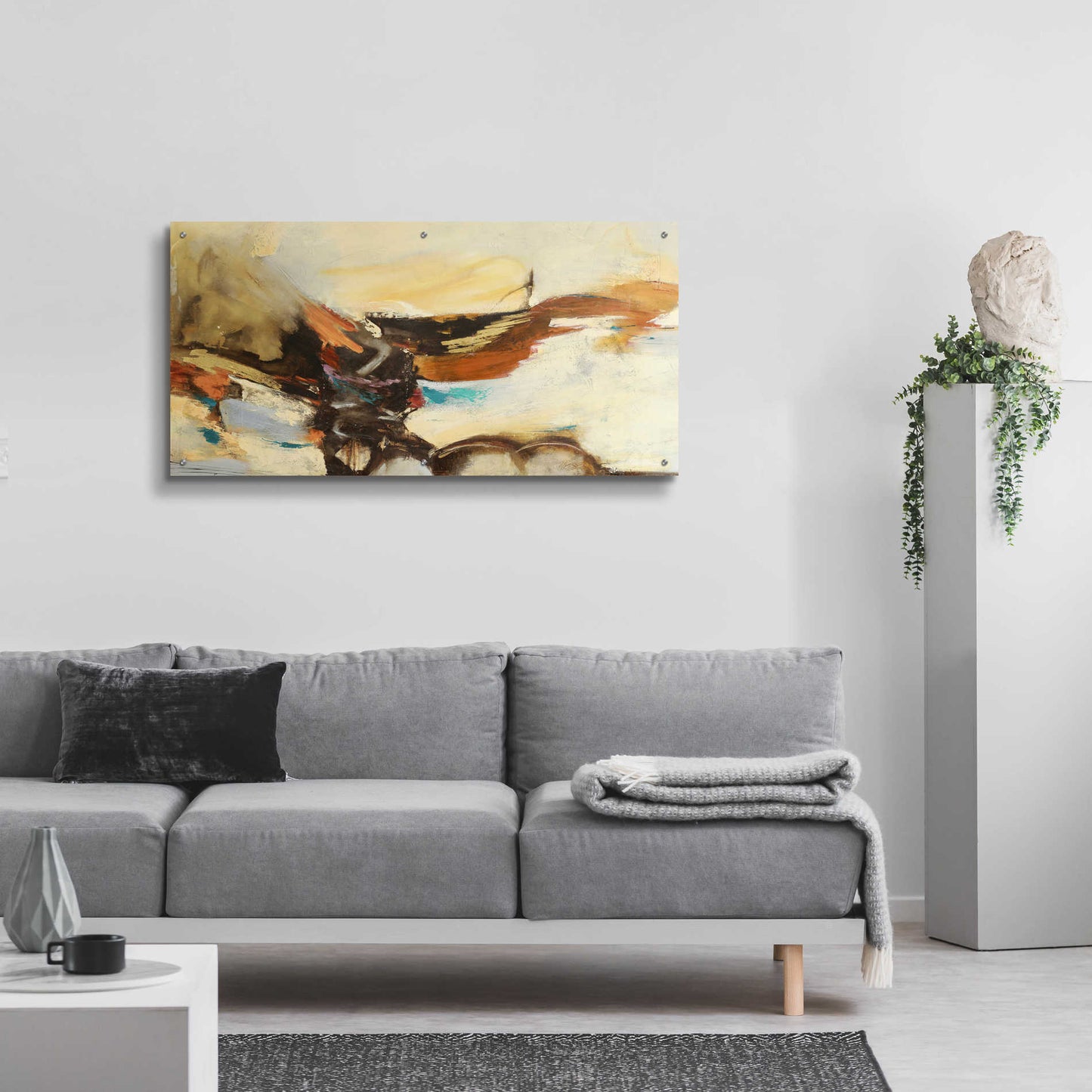 Epic Art 'Causal I' by Gabriela Villarreal Acrylic Glass Wall Art,48x24