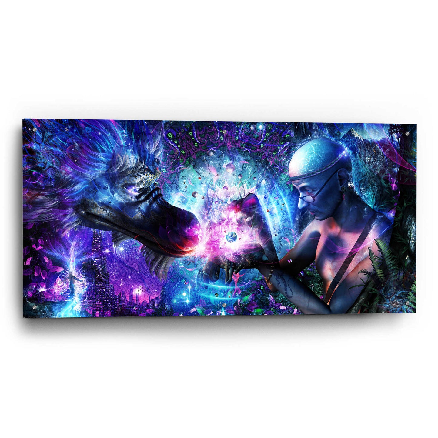 Epic Art 'A Spirits Silent Cry' by Cameron Gray, Acrylic Glass Wall Art,48x24