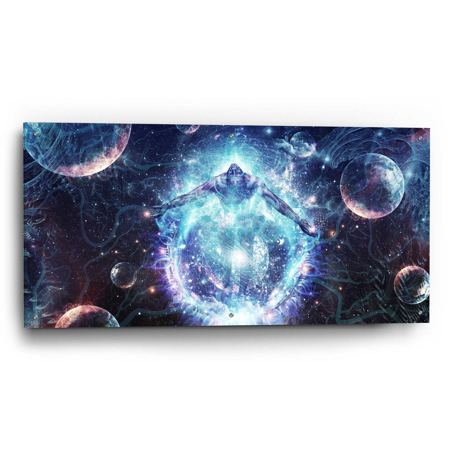 Epic Art 'All From Nothing We Became Something' by Cameron Gray, Acrylic Glass Wall Art,48x24