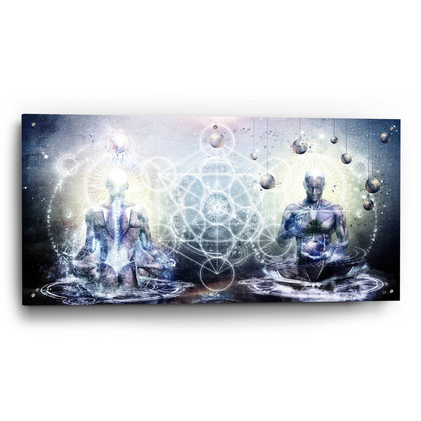 Epic Art 'Experience So Lucid, Discovery So Clear' by Cameron Gray, Acrylic Glass Wall Art,48x24