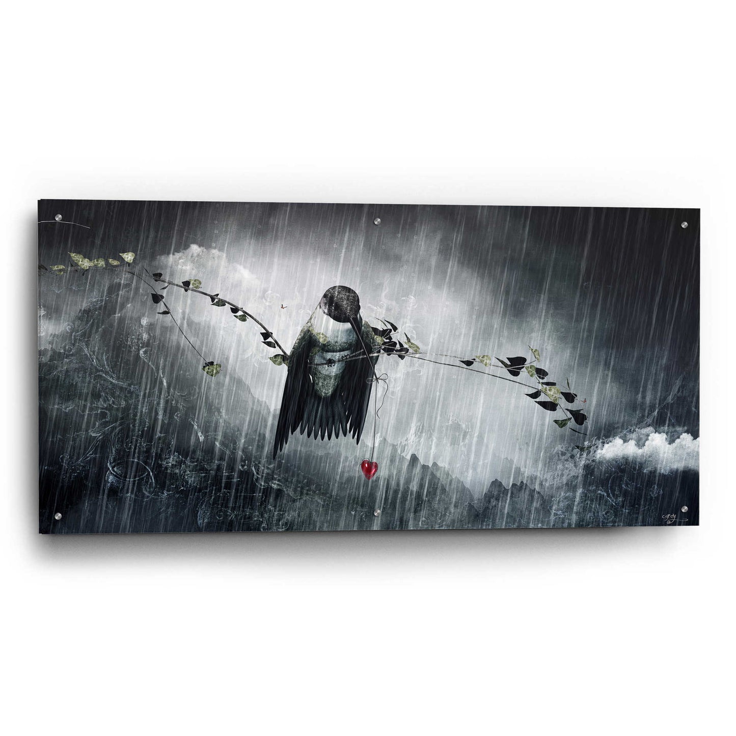 Epic Art 'Reach' by Cameron Gray, Acrylic Glass Wall Art,48x24