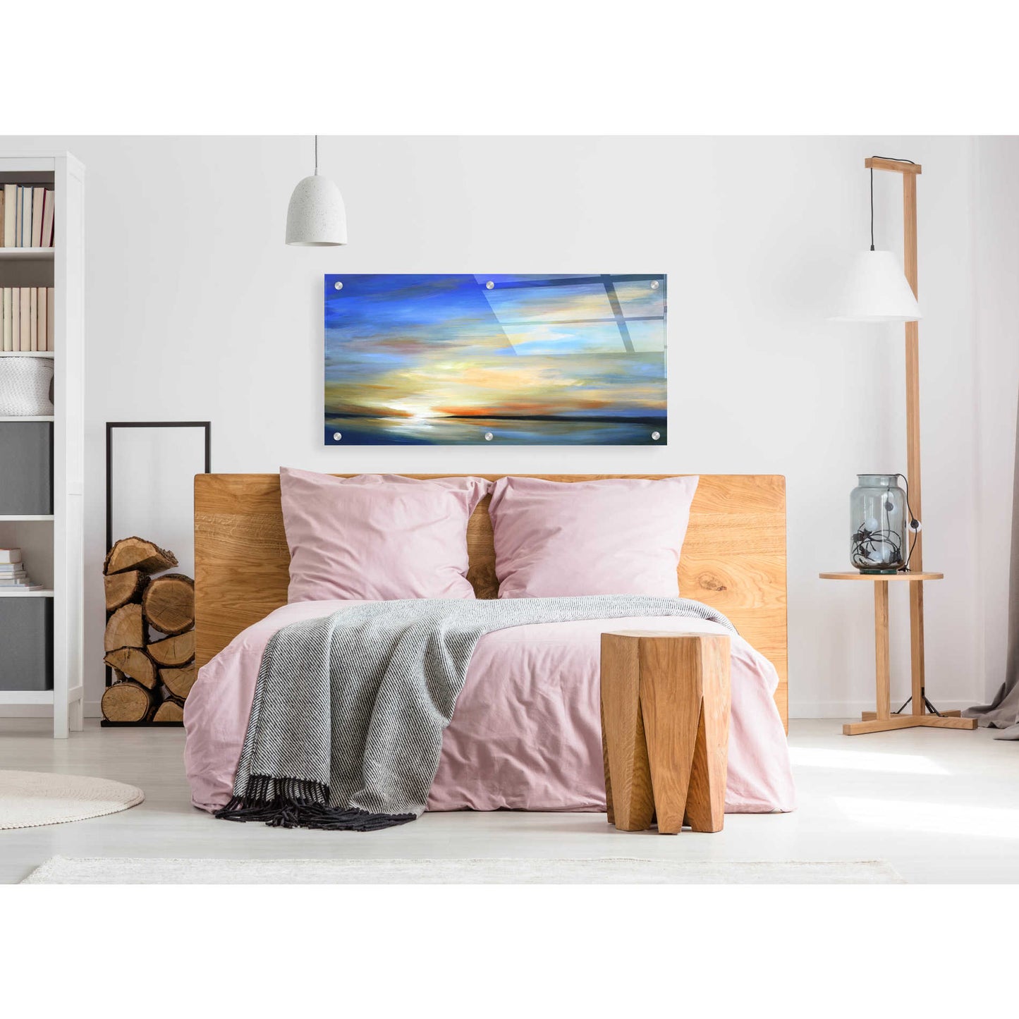 Epic Art 'April Sky II' by Sheila Finch, Acrylic Glass Wall Art,48x24