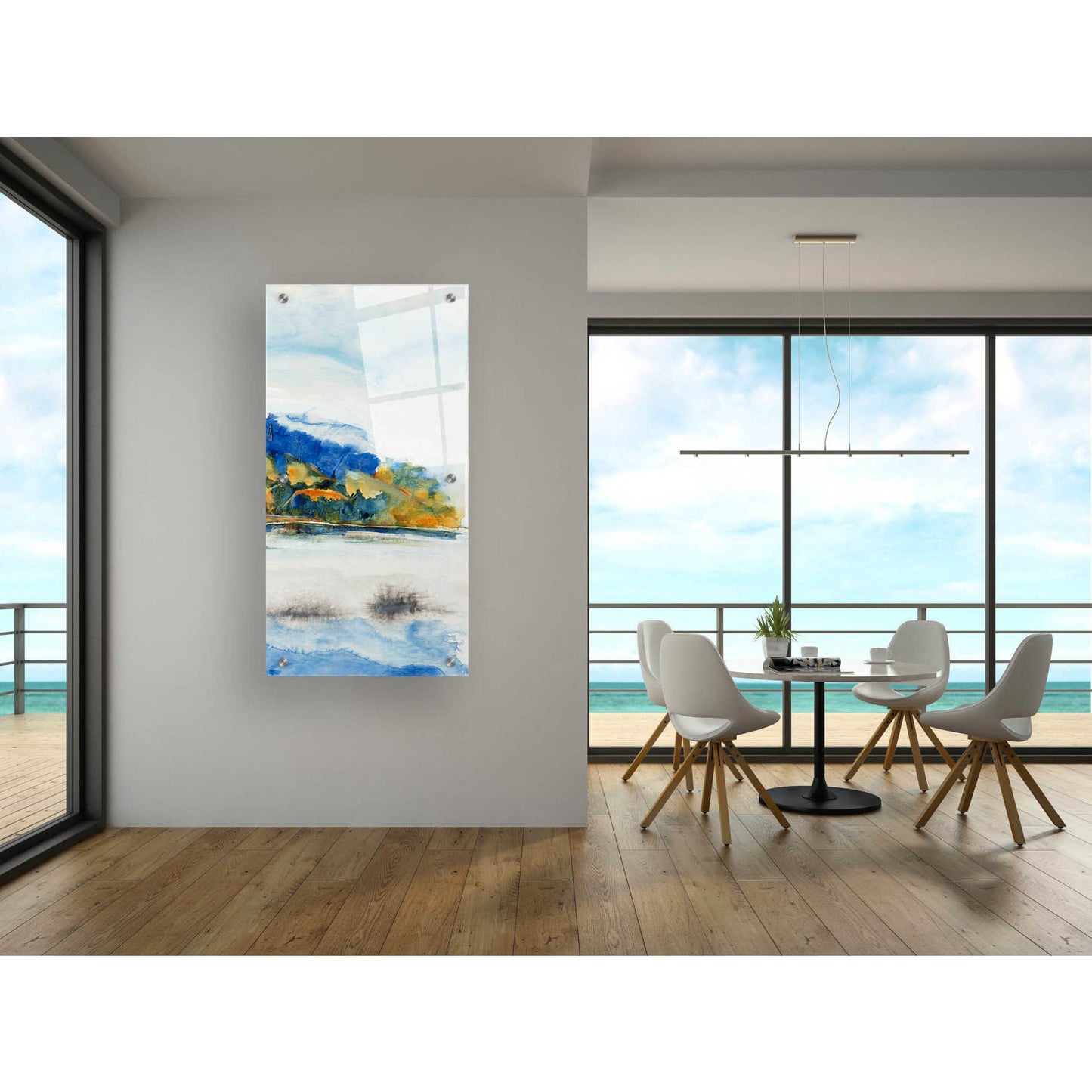 Epic Art 'Island Mist III' by Tim O'Toole, Acrylic Glass Wall Art,24x48