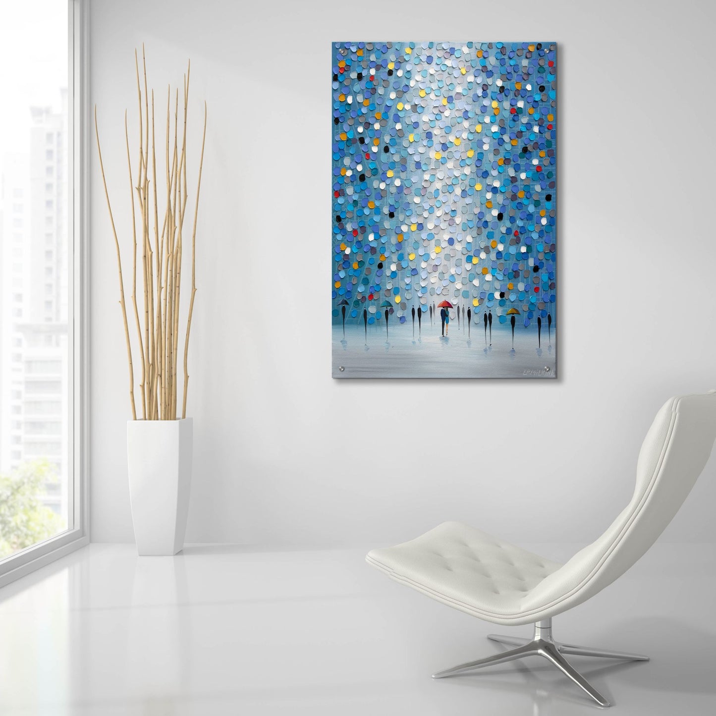 Epic Art 'Blue Heaven' by Ekaterina Ermilkina, Acrylic Glass Wall Art,24x36