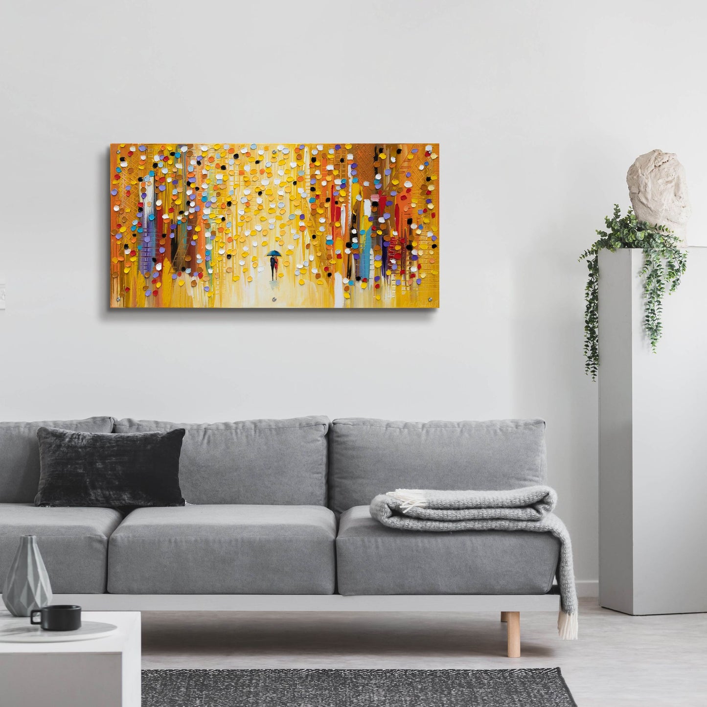 Epic Art 'Hot Sunset' by Ekaterina Ermilkina, Acrylic Glass Wall Art,48x24