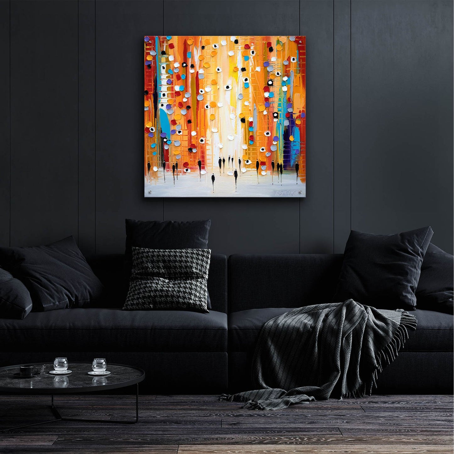 Epic Art 'Sunset Mood' by Ekaterina Ermilkina, Acrylic Glass Wall Art,36x36