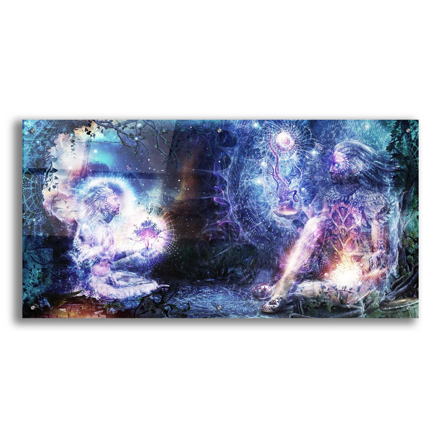 Epic Art 'Shoulders and Giants' by Cameron Gray, Acrylic Glass Wall Art,48x24