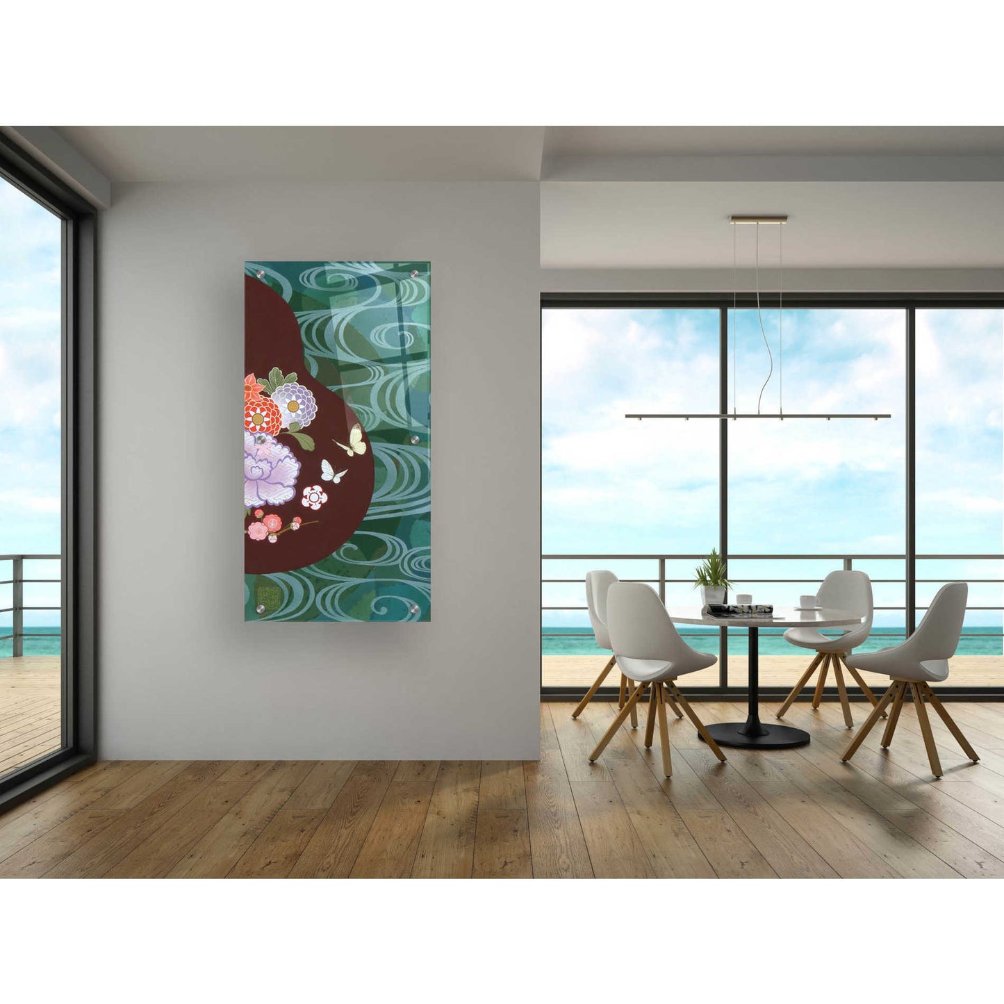 Epic Art 'Running Water II' by Zigen Tanabe, Acrylic Glass Wall Art,24x48