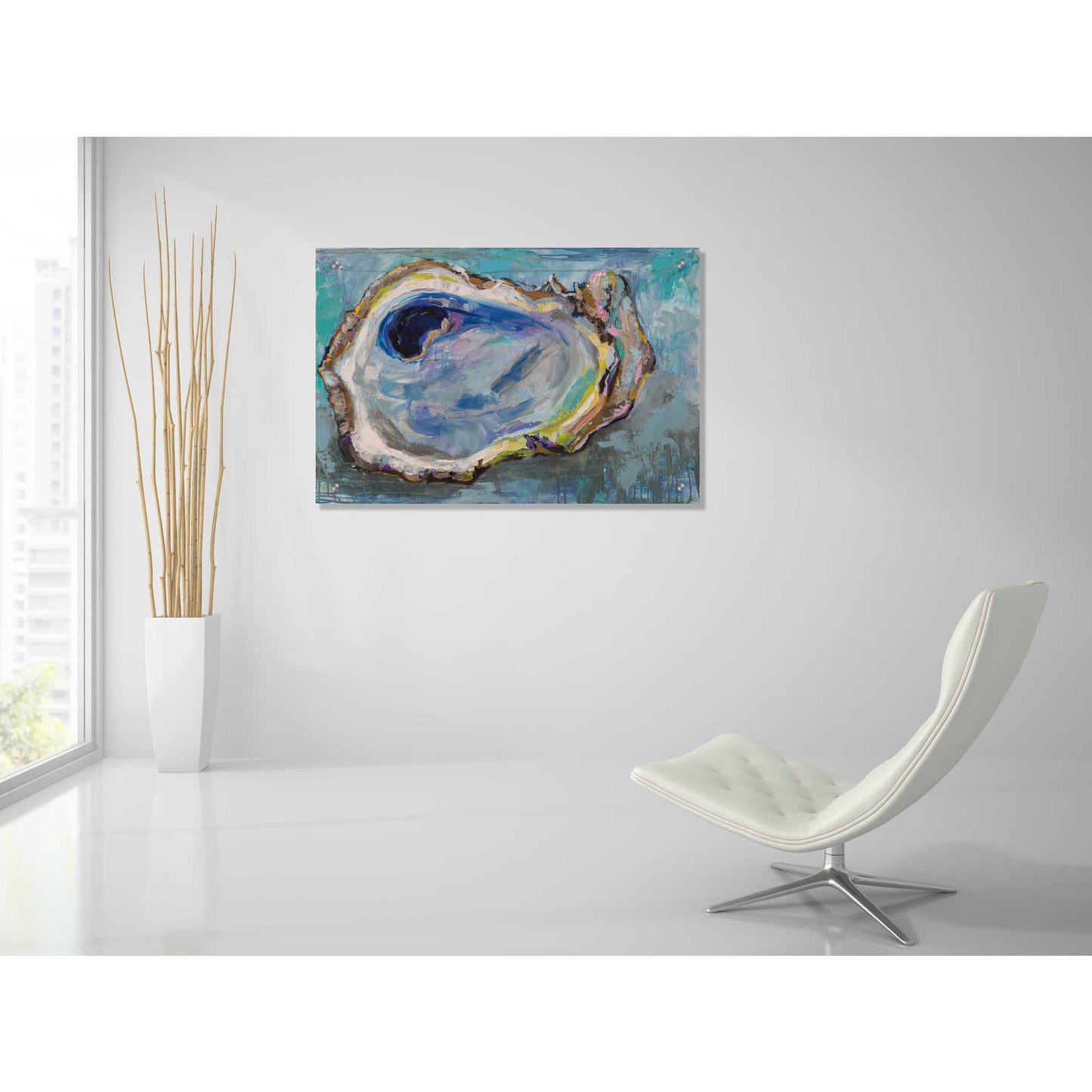 Epic Art 'Oyster Two' by Jeanette Vertentes, Acrylic Glass Wall Art,36x24