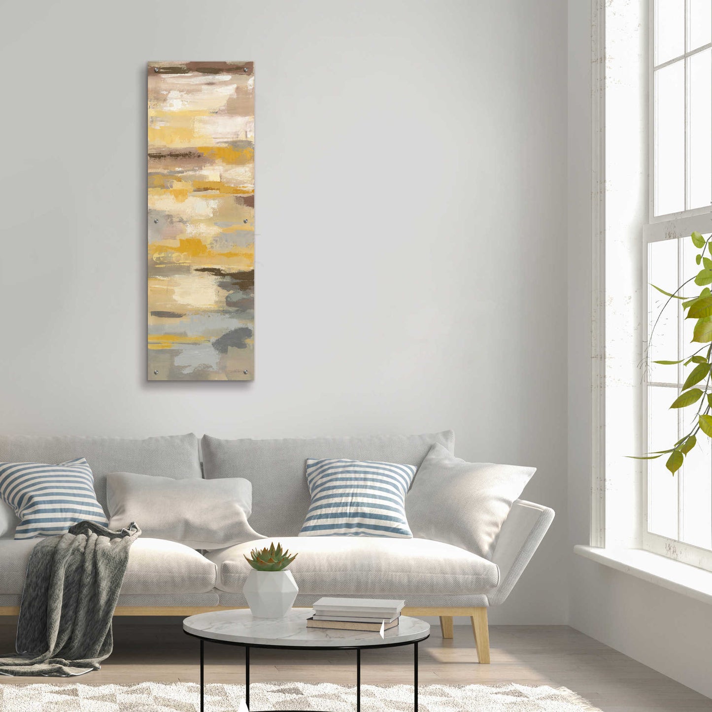 Epic Art 'Earth Abstracts I' by Silvia Vassileva, Acrylic Glass Wall Art,16x48