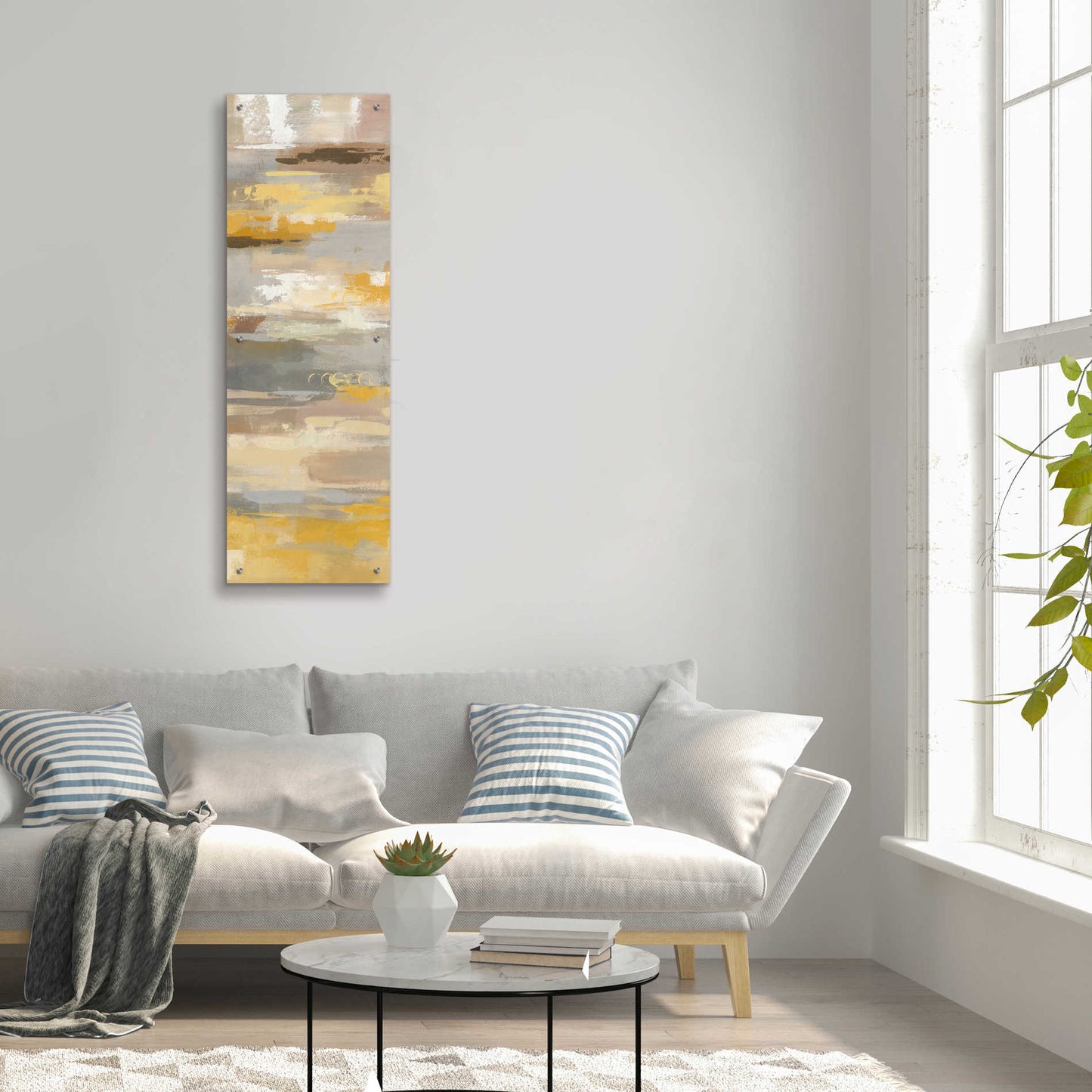 Epic Art 'Earth Abstracts II' by Silvia Vassileva, Acrylic Glass Wall Art,16x48