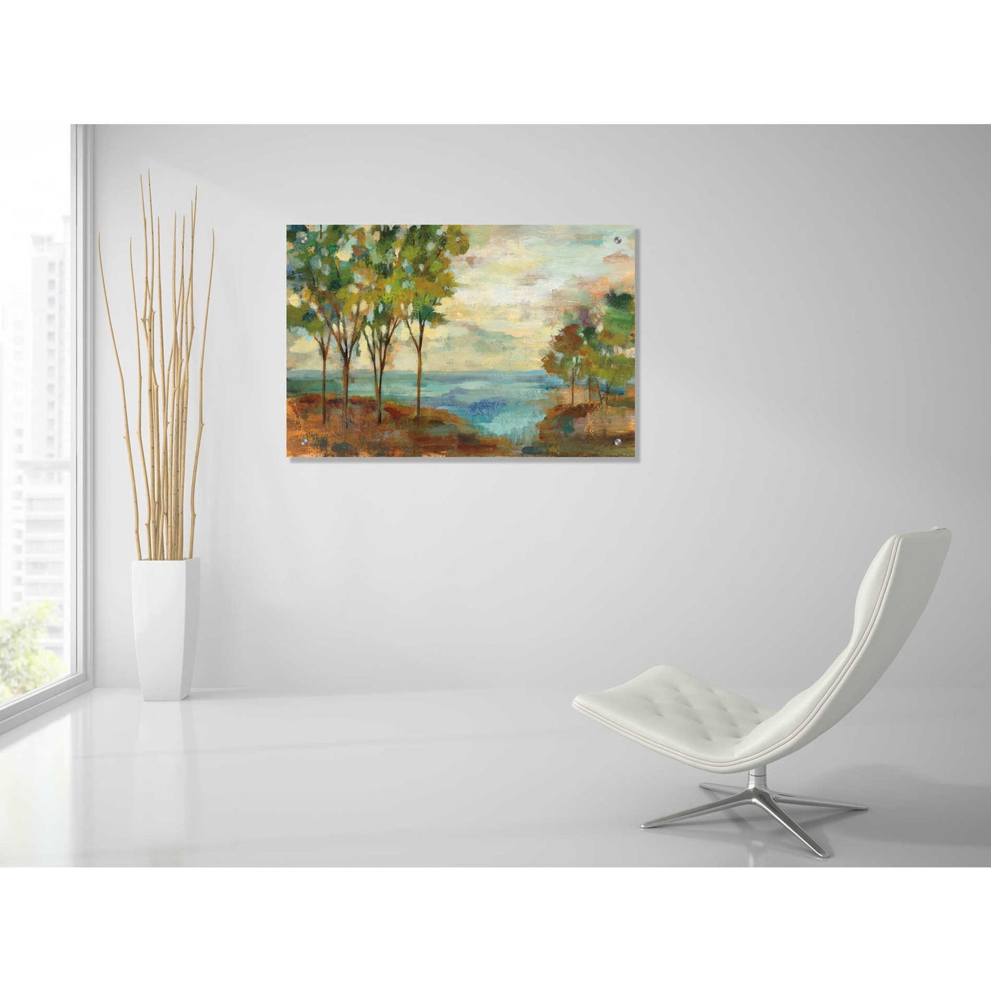 Epic Art 'View of the Lake' by Silvia Vassileva, Acrylic Glass Wall Art,36x24