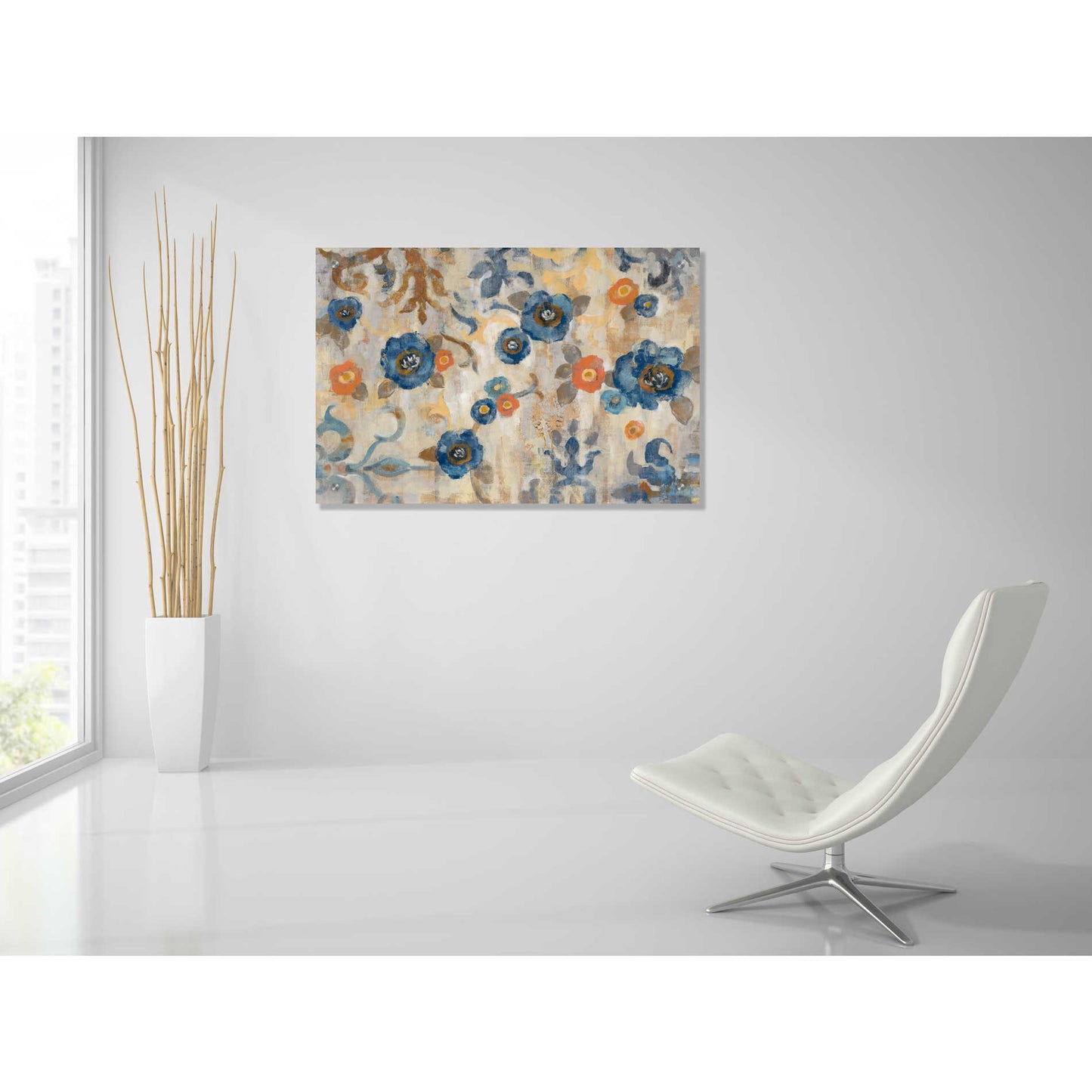Epic Art 'Flowers and Fragments' by Silvia Vassileva, Acrylic Glass Wall Art,36x24