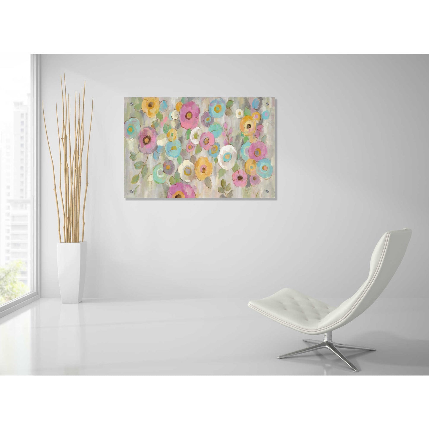 Epic Art 'Fog and Flowers I' by Silvia Vassileva, Acrylic Glass Wall Art,36x24