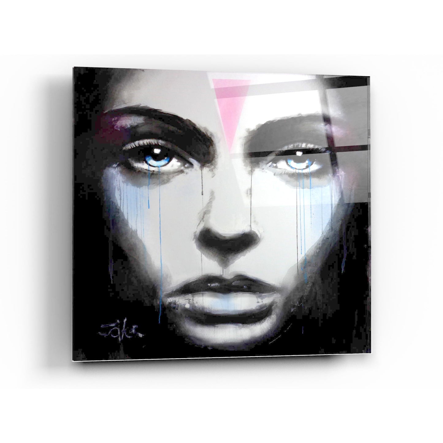 Epic Art 'Modern Primitive' by Loui Jover, Acrylic Glass Wall Art,36x36