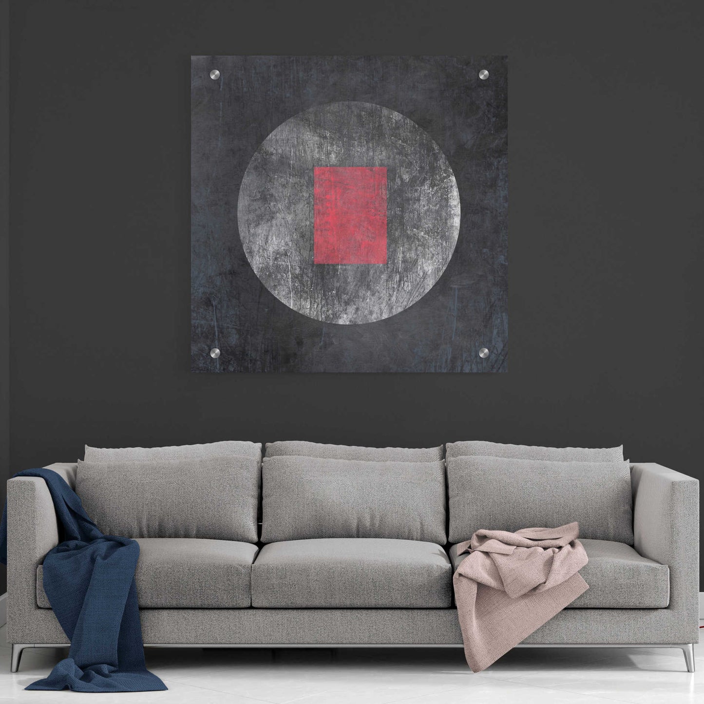 Epic Art 'Geometry MISTERY MOON 21' by Irena Orlov, Acrylic Glass Wall Art,36x36