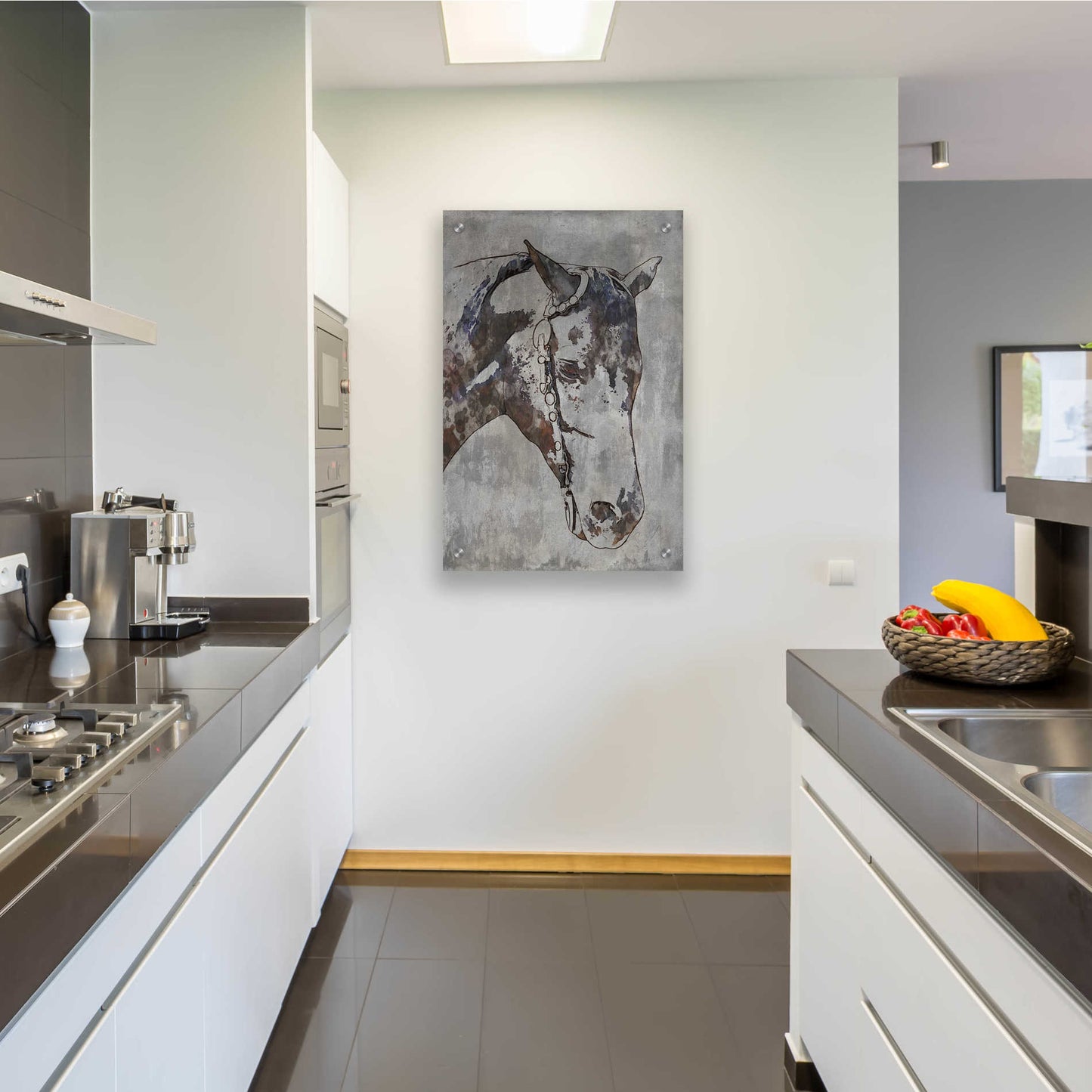 Epic Art 'Morgan Horse- Black Beauty 6' by Irena Orlov, Acrylic Glass Wall Art,24x36