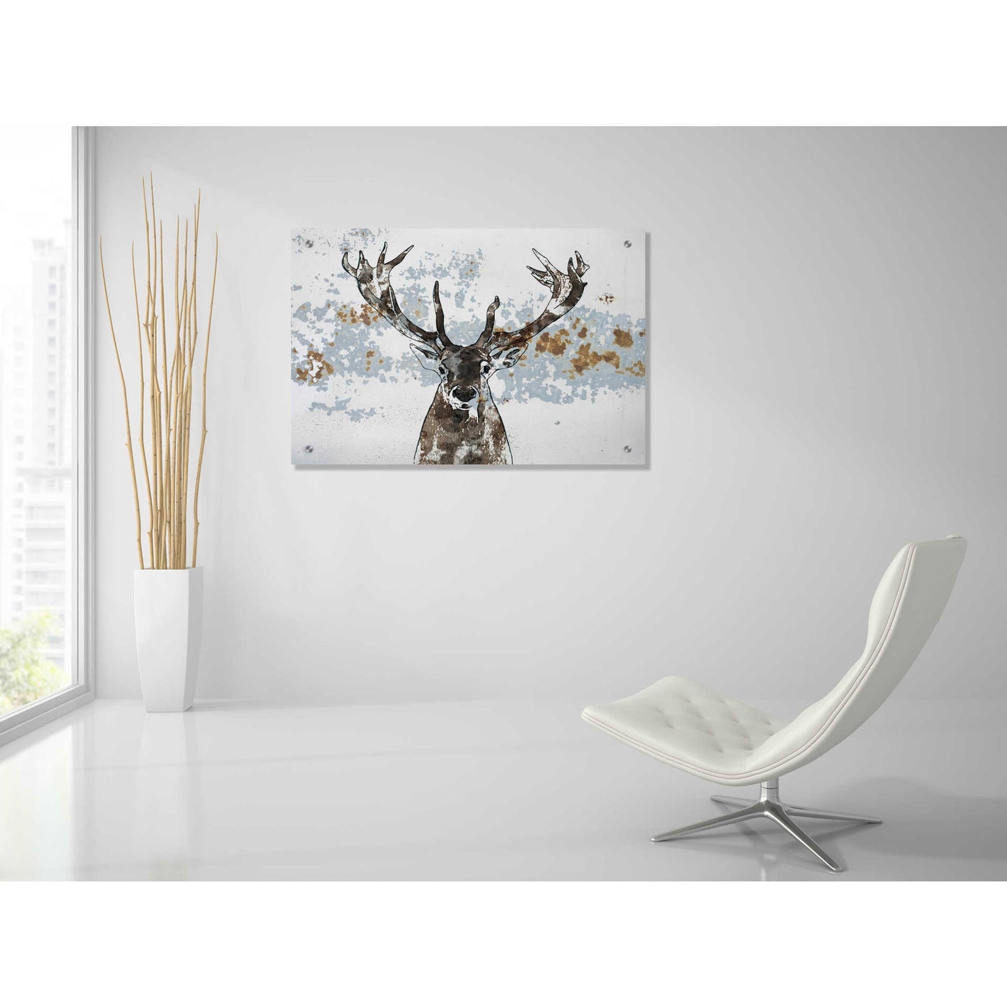 Epic Art 'Elk' by Irena Orlov, Acrylic Glass Wall Art,36x24