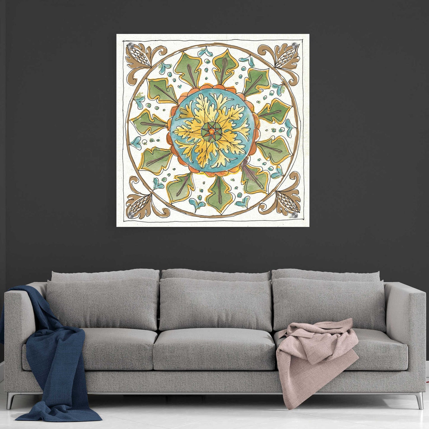 Epic Art 'Tuscan Elegance VII' by Ann Tavoletti, Acrylic Glass Wall Art,36x36