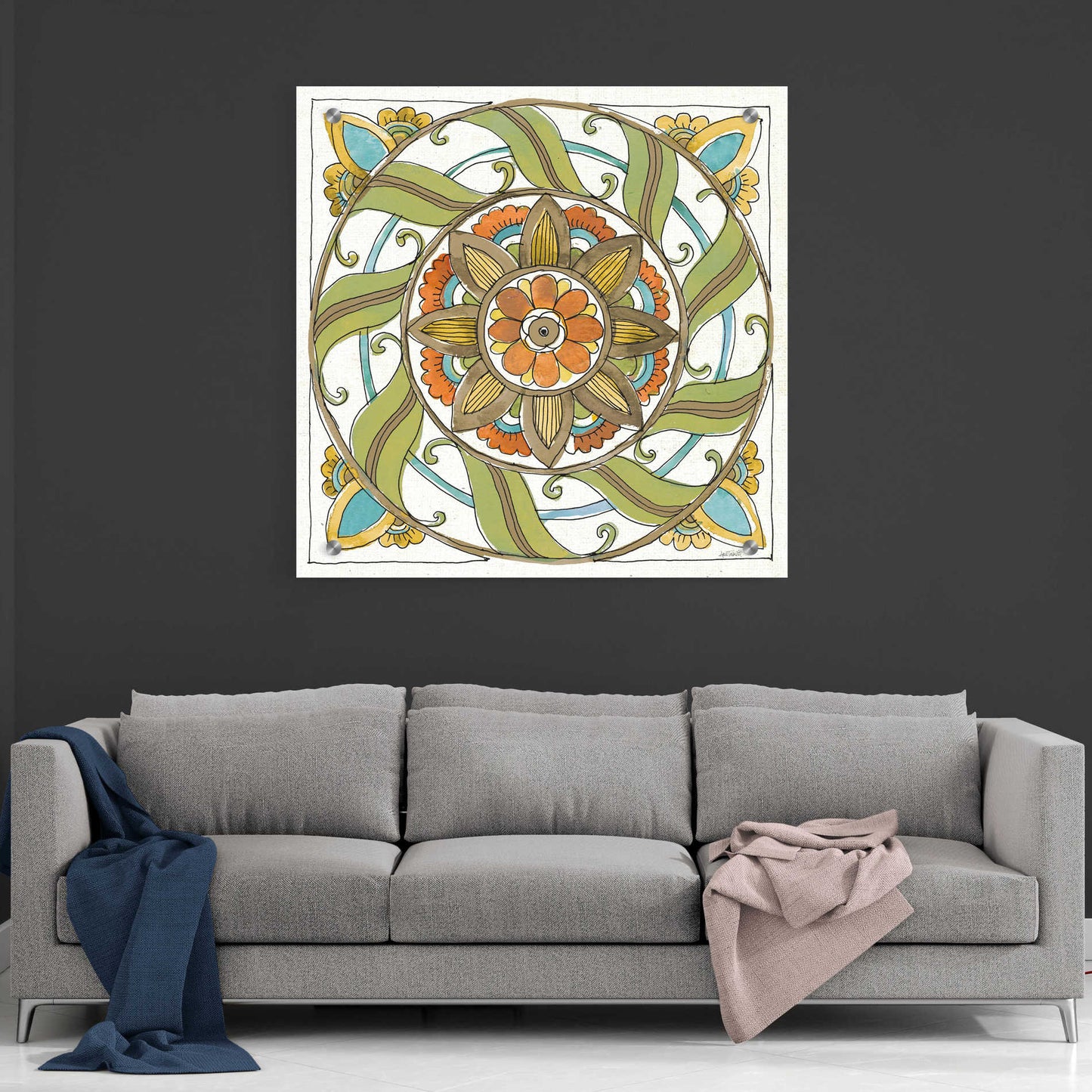 Epic Art 'Tuscan Elegance X' by Ann Tavoletti, Acrylic Glass Wall Art,36x36