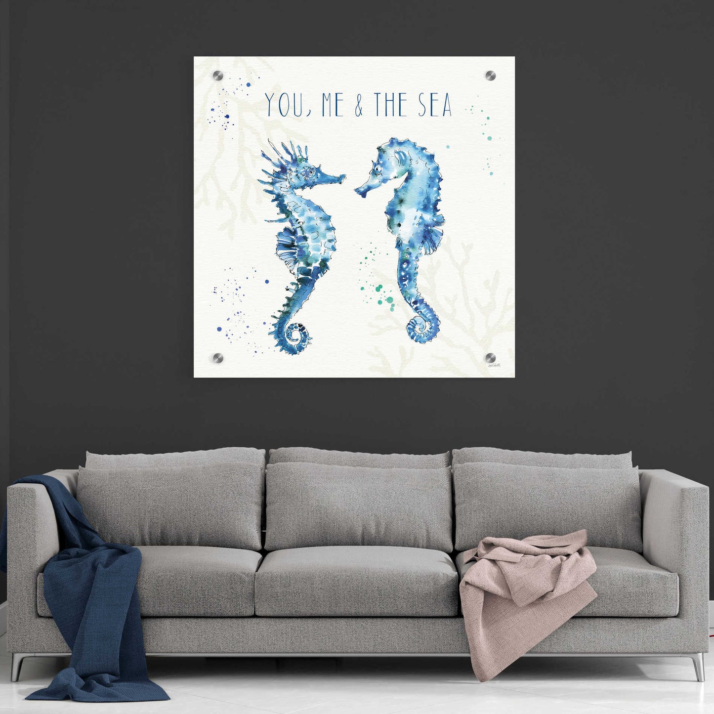 Epic Art 'Deep Sea III' by Ann Tavoletti, Acrylic Glass Wall Art,36x36