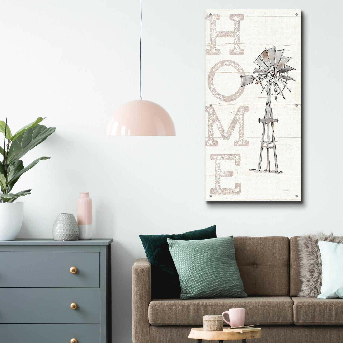 Epic Art 'Farm Memories III' by Ann Tavoletti, Acrylic Glass Wall Art,24x48