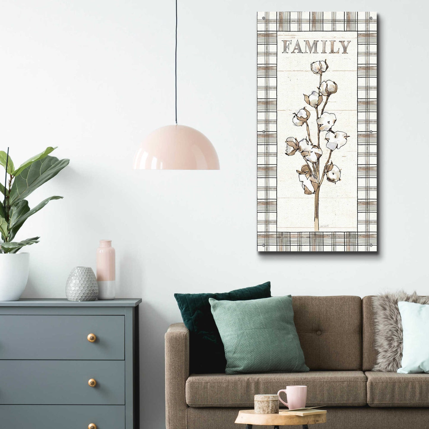 Epic Art 'Farm Memories IX Family' by Ann Tavoletti, Acrylic Glass Wall Art,24x48