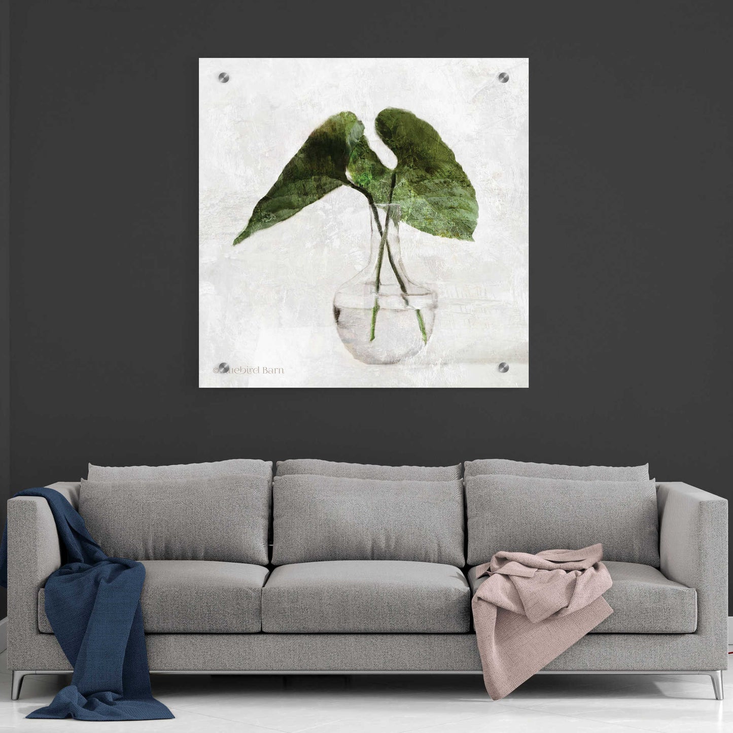 Epic Art 'Stems in Glass' by Bluebird Barn, Acrylic Glass Wall Art,36x36