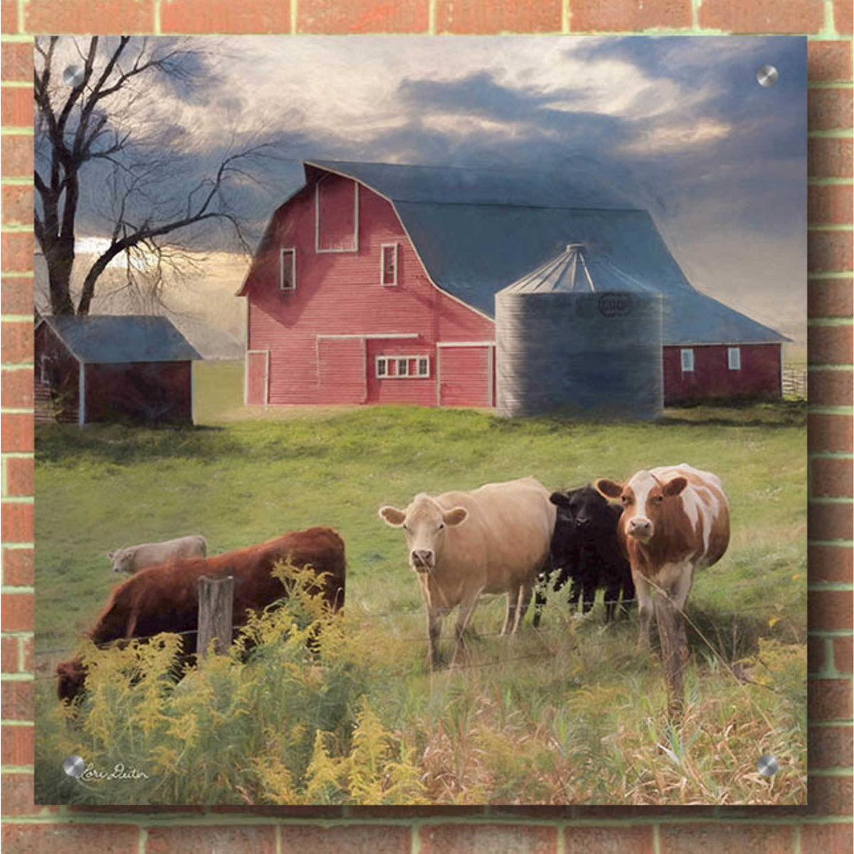 Epic Art 'Wyoming Sunset' by Lori Deiter, Acrylic Glass Wall Art,36x36