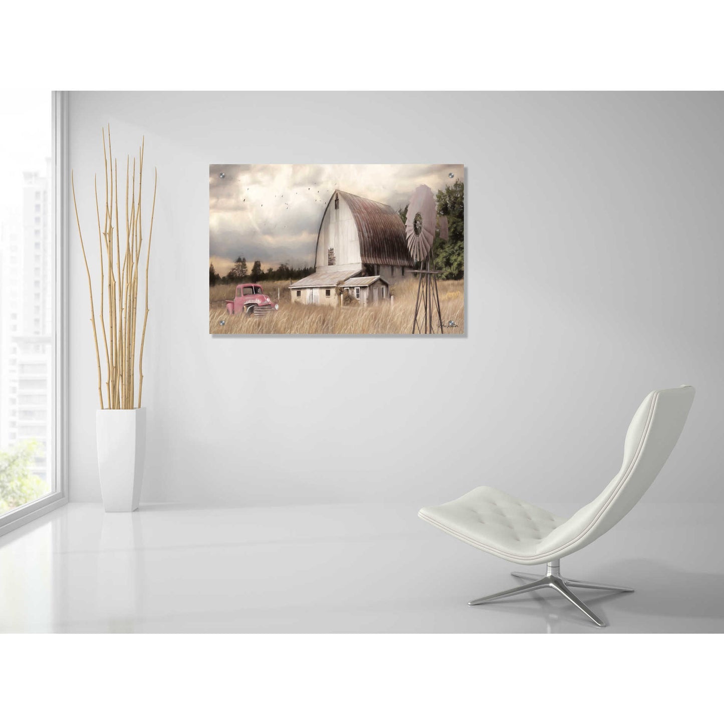 Epic Art 'Henderson Bay Farm' by Lori Deiter, Acrylic Glass Wall Art,36x24