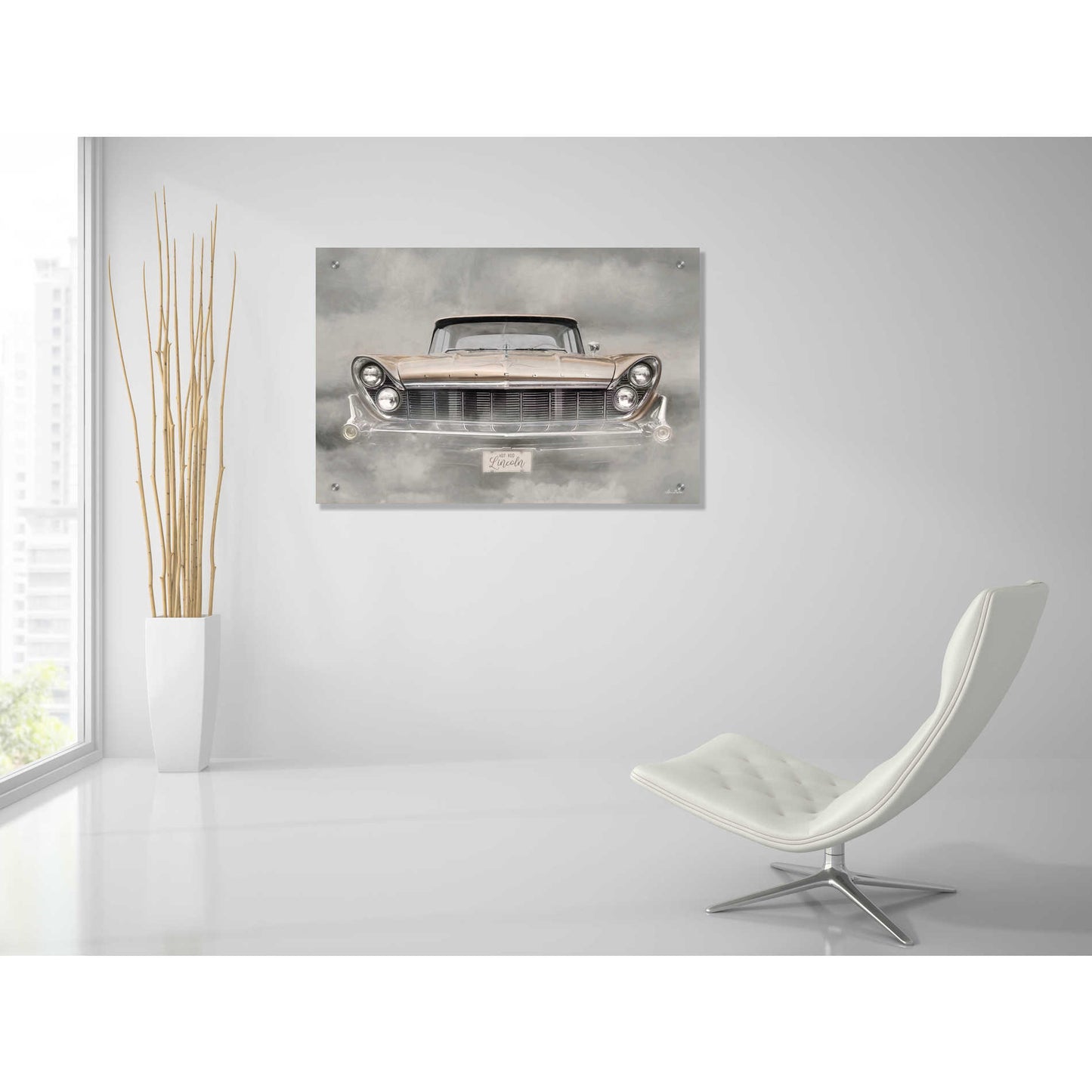 Epic Art 'Hot Rod Lincoln' by Lori Deiter, Acrylic Glass Wall Art,36x24