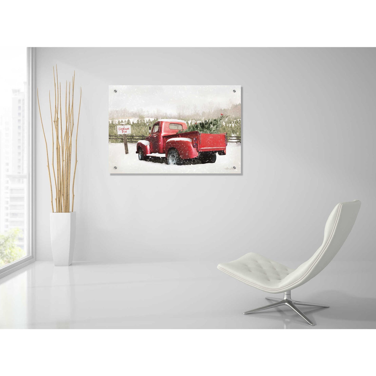 Epic Art 'Christmas Tree Pick' by Lori Deiter, Acrylic Glass Wall Art,36x24