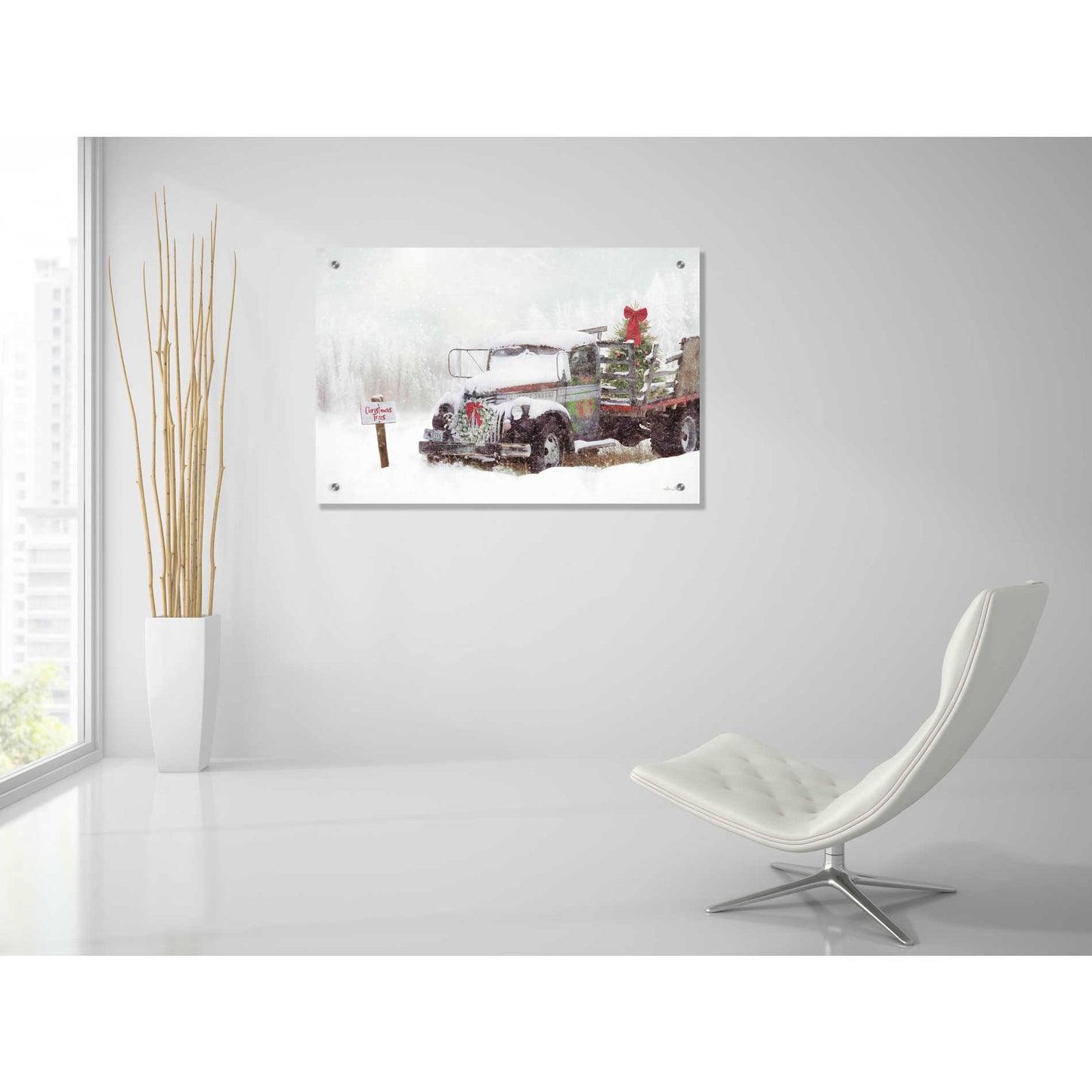 Epic Art 'Wyoming Tree Farm' by Lori Deiter, Acrylic Glass Wall Art,36x24