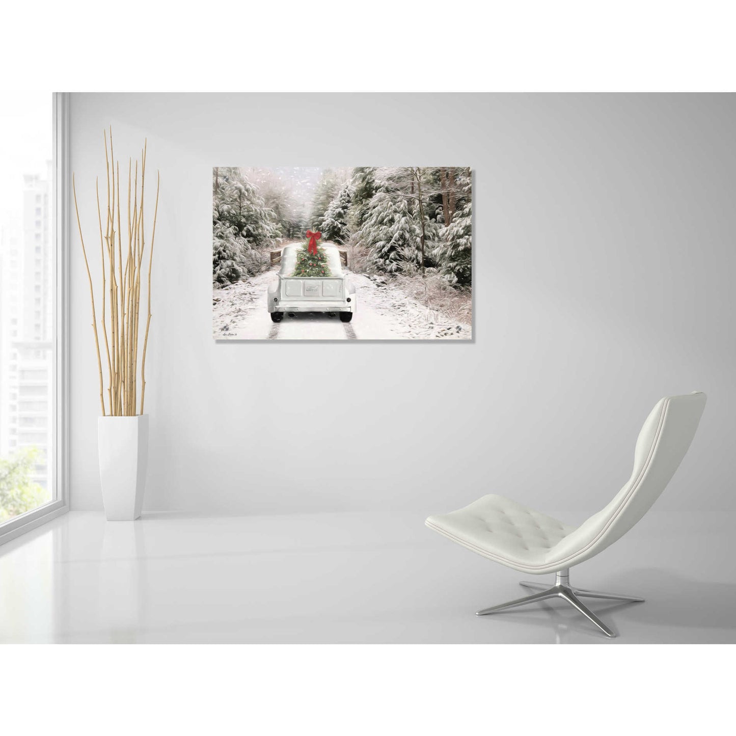 Epic Art 'Picking Up the Tree' by Lori Deiter, Acrylic Glass Wall Art,36x24