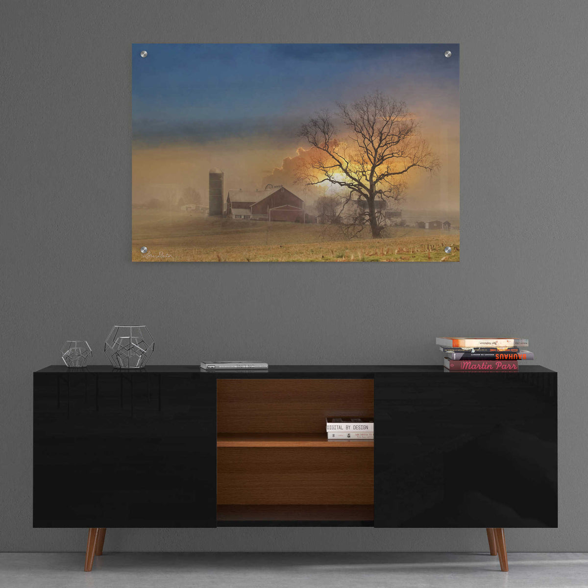 Epic Art 'Stormy Weather' by Lori Deiter, Acrylic Glass Wall Art,36x24