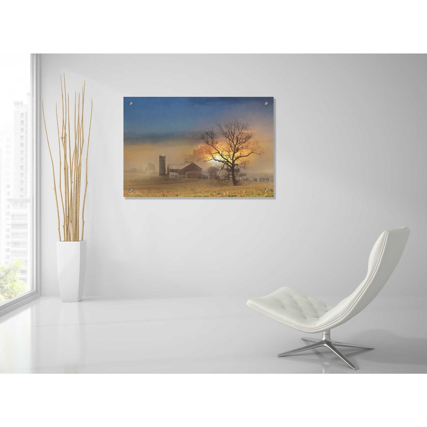 Epic Art 'Stormy Weather' by Lori Deiter, Acrylic Glass Wall Art,36x24