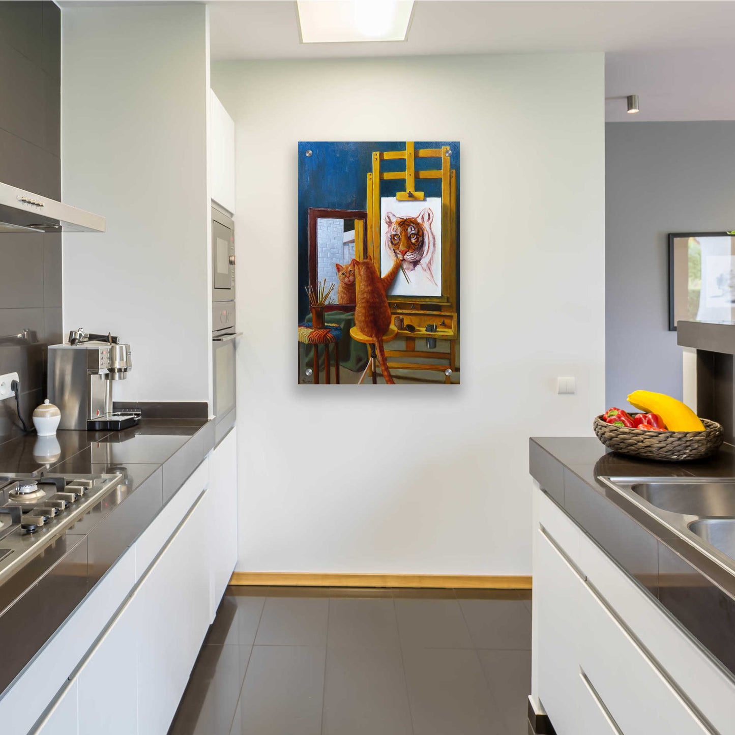 Epic Art 'Norman Catwell' by Lucia Heffernan, Acrylic Glass Wall Art,24x36