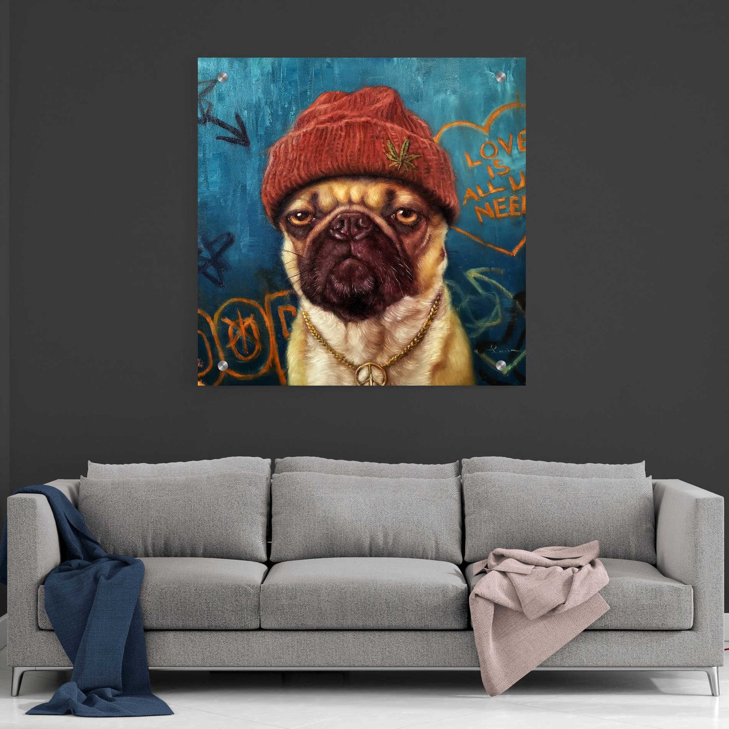 Epic Art 'Insomnia' by Lucia Heffernan, Acrylic Glass Wall Art,36x36