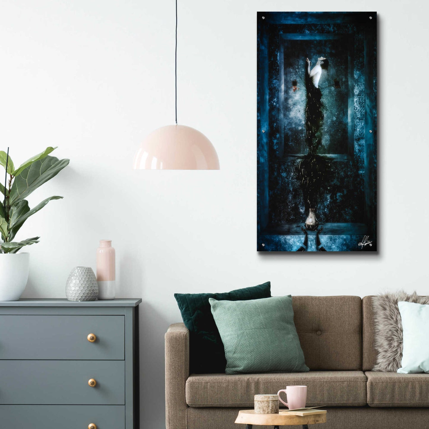 Epic Art 'Drink Me' by Mario Sanchez Nevado, Acrylic Glass Wall Art,24x48