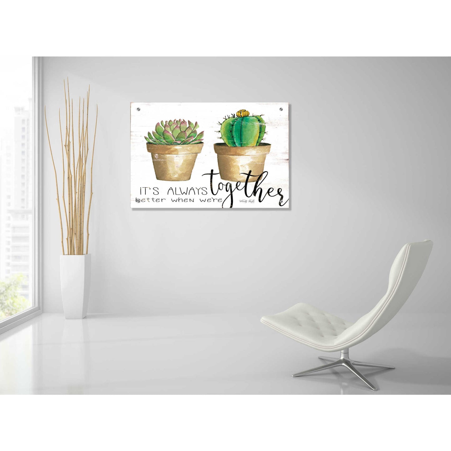 Epic Art 'It's Always Better Together' by Cindy Jacobs, Acrylic Glass Wall Art,36x24