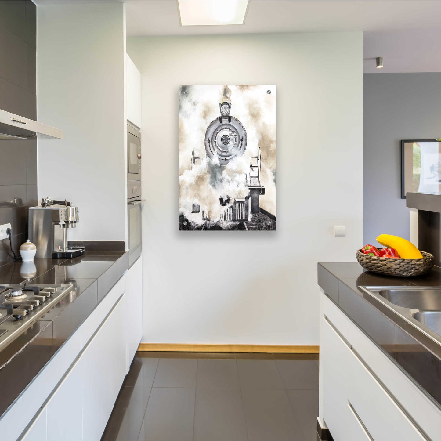 Epic Art 'Chugga Chugga' by Diane Fifer, Acrylic Glass Wall Art,24x36