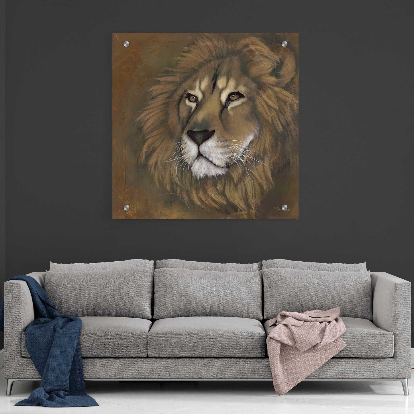 Epic Art 'The King Has Returned' by Britt Hallowell, Acrylic Glass Wall Art,36x36