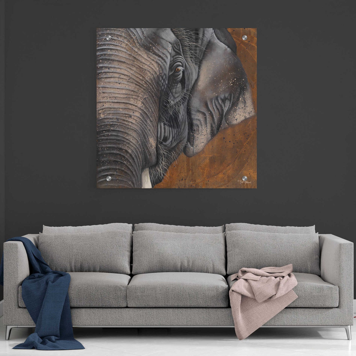 Epic Art 'The Gentlest Giant' by Britt Hallowell, Acrylic Glass Wall Art,36x36