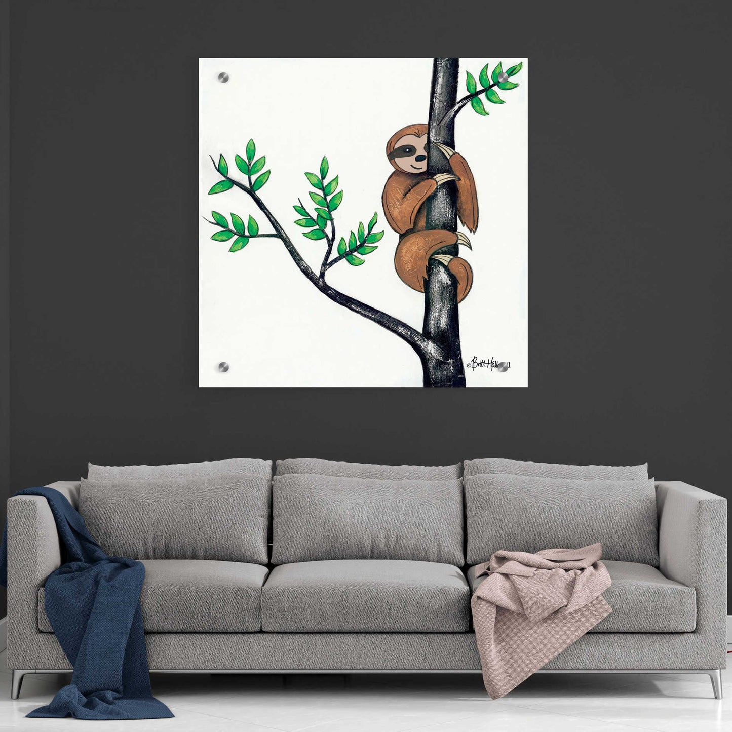 Epic Art 'Slo-Mo Fun I' by Britt Hallowell, Acrylic Glass Wall Art,36x36