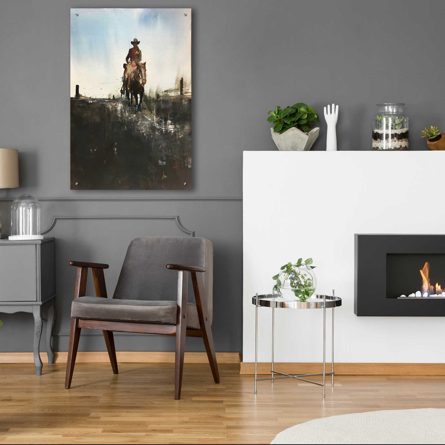 Epic Art 'Horse With No Name' by Oscar Alvarez Pardo, Acrylic Glass Wall Art,24x36